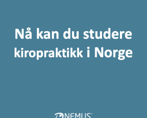 Studere kiropraktikk